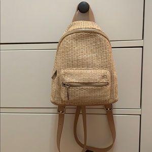 FOREVER21 MINI STRAW BACKPACK